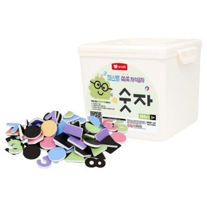 아리아띠 파스텔 쏙쏙 자석글자 숫자, 1개, 148피스