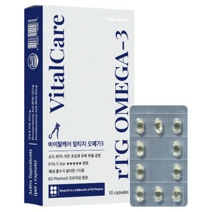 씽크라이크펫 바이탈케어 알티지 오메가 250mg 10캡슐, 10정, 오메가3, 1개