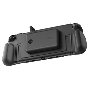 벨킨 게이밍 닌텐도 스위치2 전용 30W 10000mAh 모듈형 마그네틱 충전 그립, 블랙, 1개, ENA019qcBK