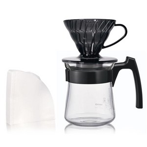 하리오 V60 드립 세트 mini, 1세트, 드리퍼 + 서버 + 종이필터 40p, 300ml