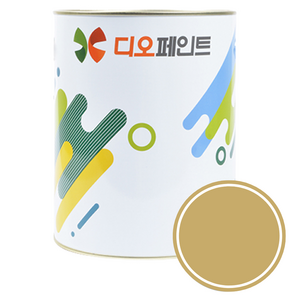 디오페인트 광택스 가구 방문 몰딩 수성 페인트 반광, 1개, 1L, 비비드 7 딥머스타드