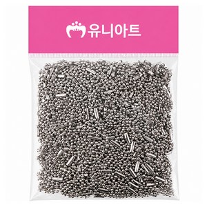 유니아트 군번줄 10cm 330p, 은색, 1개