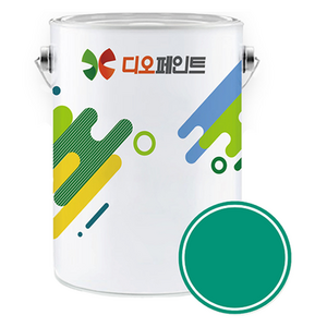 디오페인트 멀티퍼퍼스 저광 벽체가구용 페인트, 비비드 21 블루그린, 4L, 1개