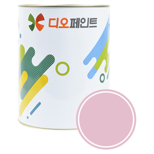 디오페인트 광택스 반광 가구 방문 몰딩 수성 페인트, 1개, 1L, 비비드 54 빌레리나