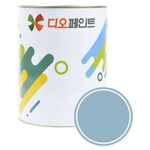 디오페인트 광택스 반광 가구 방문 몰딩 수성 페인트, 1개, 1L, 비비드 34 콘플라워