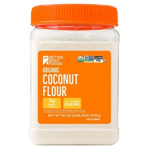 베터바디푸즈 다용도 유기농 코코넛 가루 분말, 1개, 1.02kg