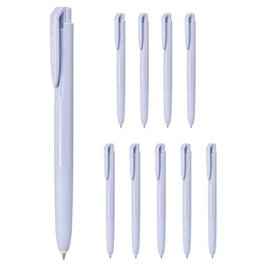 uni 유니볼 시그노 노크식 볼펜 0.38mm UMN-155NC, 프로스티 블루, 10개