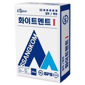 쌍곰 화이트멘트 1 압착백색 20kg, 1개