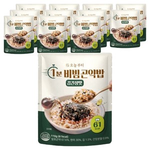 오늘부터 1분 비빔곤약밥 김간장맛, 12개, 110g
