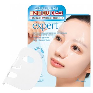 아리얼 엑스퍼트 레티놀 콜라겐 트러블 패치 마스크, 1개, 4개입 골드박스 특가