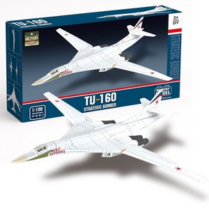바니랜드 4D모델 TU-160 블랙잭 전략폭격기 블록, 1개