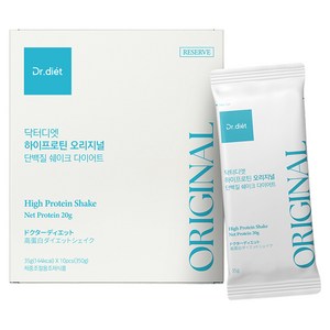 닥터디엣 하이프로틴 단백질 쉐이크 다이어트 오리지널 10p, 350g, 1개