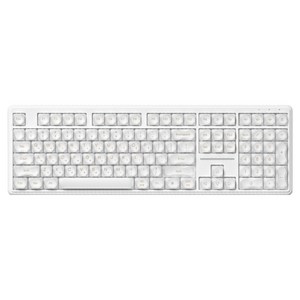 긱스타 파운데이션 풀배열 저소음 게이밍 USB C 유선 키보드, 19C 포슬린 화이트, FOUNDATION, 제조사축