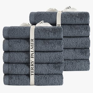 테리파머 호텔 수건 200g 30수 면사, 아이언 그레이, 10개