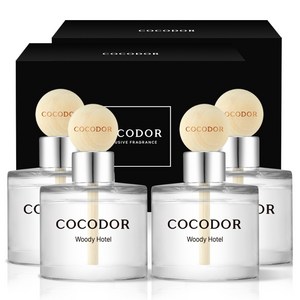 코코도르 우드볼 차량용 디퓨저 50ml 2개입, 우디호텔, 2개