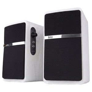 브리츠 우드 USB 데스크 2.0채널 PC 스피커, 화이트, BZ-N1 골드박스 특가