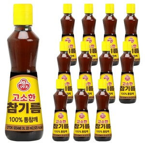 오뚜기 고소한 참기름 병, 320ml, 12개