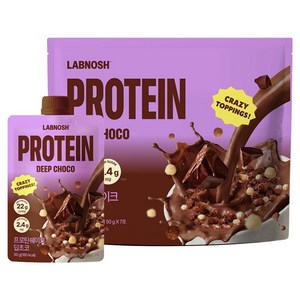 랩노쉬 프로틴쉐이크 딥초코 7p, 350g, 1개