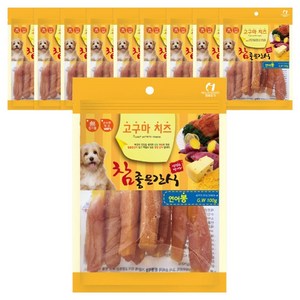 참좋은간식 강아지 고구마치즈 간식, 연어봉, 10g, 10개