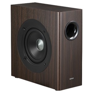 에디파이어 220mm 드라이버 유닛 서브우퍼 70W 고출력 중저음 액티브 스피커, BROWN, T5S
