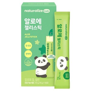 네추럴라이즈 키즈 알로에 젤리스틱 14p, 210g, 1개