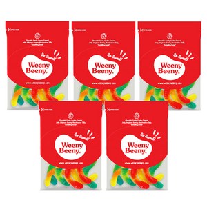 위니비니 슈가프리 웜즈 모양 구미, 50g, 5개