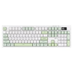 지클릭커 OFFICEPRO 사일런스 M RGB 풀윤활 무소음 방수 무선 블루투스 105 키보드, Greenwich, WK50 LCD, 제조사축