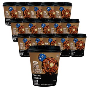 농가식품 멜로우빈 루리 짜장 떡볶이, 115g, 16개