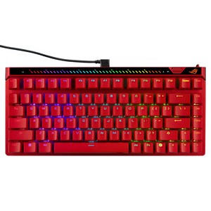 에이수스 ROG 펄션 에이스 75 HE HFX V2X축 게이밍 유선 텐키리스 키보드, 라바레드, 제조사축