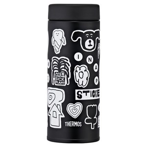 써모스 이나피스퀘어 심플 스트레이트 텀블러 JON-350KC, 이나피스티커, 350ml, 1개