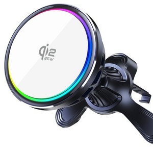 더존 Qi2.2 25W 초고속 맥세이프 냉각쿨링 무선충전 거치대, 화이트블랙, TZ-S21 PRO