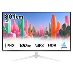 인터픽셀 FHD IPS 100Hz 듀얼 화이트 컴퓨터 모니터, 80.1cm, IP3220(무결점)