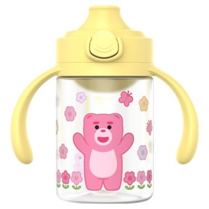 주니 벨리곰 원터치 이지 입모아컵, 옐로우, 1개, 200ml