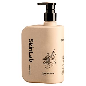 크리넥스 스킨랩 고보습 겔타입 핸드워시 우디베르가못향, 1개, 400ml