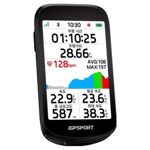 iGPSPORT GPS 자전거 속도계 BSC500, 1개, 블랙