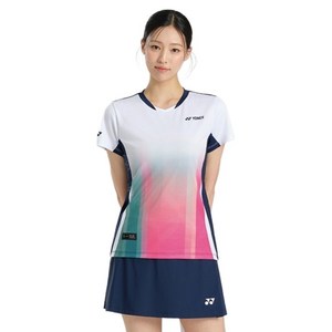 요넥스 여성용 배드민턴 반팔 티셔츠 263TS016F