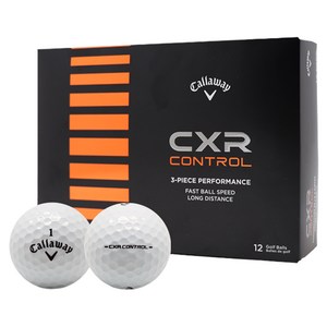 캘러웨이 CXR CONTROL 골프공 3피스, 화이트, 1개, 12개입