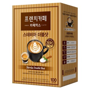 프렌치카페 카페믹스 스테비아 더블샷, 10g, 1개, 100개입