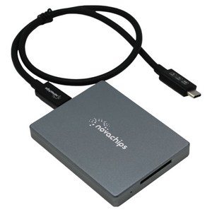 노바칩스 EXPRESS CFexpress 4.0 Type A 카드리더기, 메탈 그레이, 1개, NA804C00XA0U1