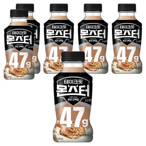 테이크핏 몬스터 근육이 마시는 단백질 고소한맛, 6개, 350ml