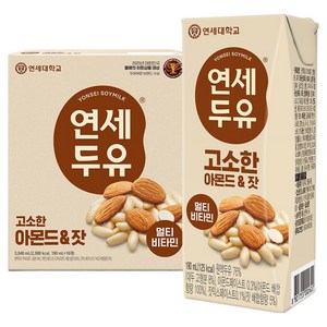 연세두유 고소한 아몬드 앤 잣, 190ml, 16개
