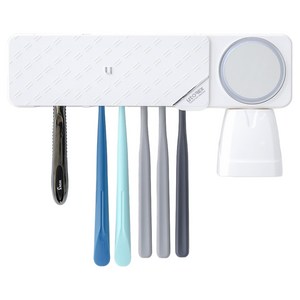 유토렉스 가정용 UV 히팅 건조 더블케어 칫솔살균기, 화이트, UTC-62UVW