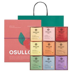 오설록 블루밍 티 기프트 9종 x 4p 세트 + 쇼핑백, 1세트, 티백 9종 + 쇼핑백 골드박스 특가