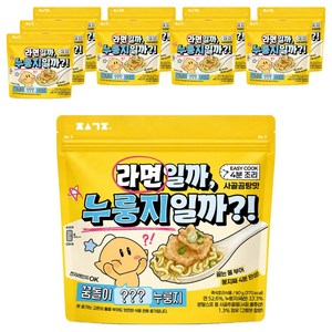 편식공장 꿈돌이 라면일까 누룽지일까 사골곰탕맛, 90g, 10개