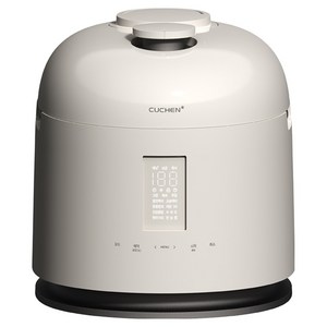 쿠첸 123 저당질 풀스테인리스 듀얼프레셔 IH 전기압력밥솥 6인용, GLOSSY WHITE, CRT-XPD0630IEGW
