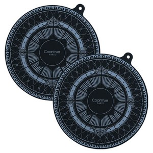 꼬앙뜨로 물랑루즈 인덕션 매트, 블레즈 네이비, 2개, 지름 20cm