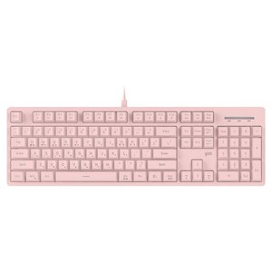 지클릭커 오피스프로 푸딩 RGB MOOD 1K 무한동시입력 유선 저소음 키보드, 피치 핑크, PK104, 제조사축