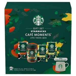 스타벅스 카페모먼트 스무스 선물세트, 스무스 65g + 스므스 스틱 10p + 브라이트 스틱 10p x 2p + 머그 350ml, 1세트