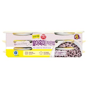 오뚜기 오뚜기밥 발아흑미 작은밥, 130g, 6개