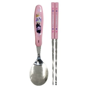 유아맘 프린세스 캐치티니핑 베이직 스푼 + 젓가락 세트, 레전드핑, 1세트, 스푼+젓가락